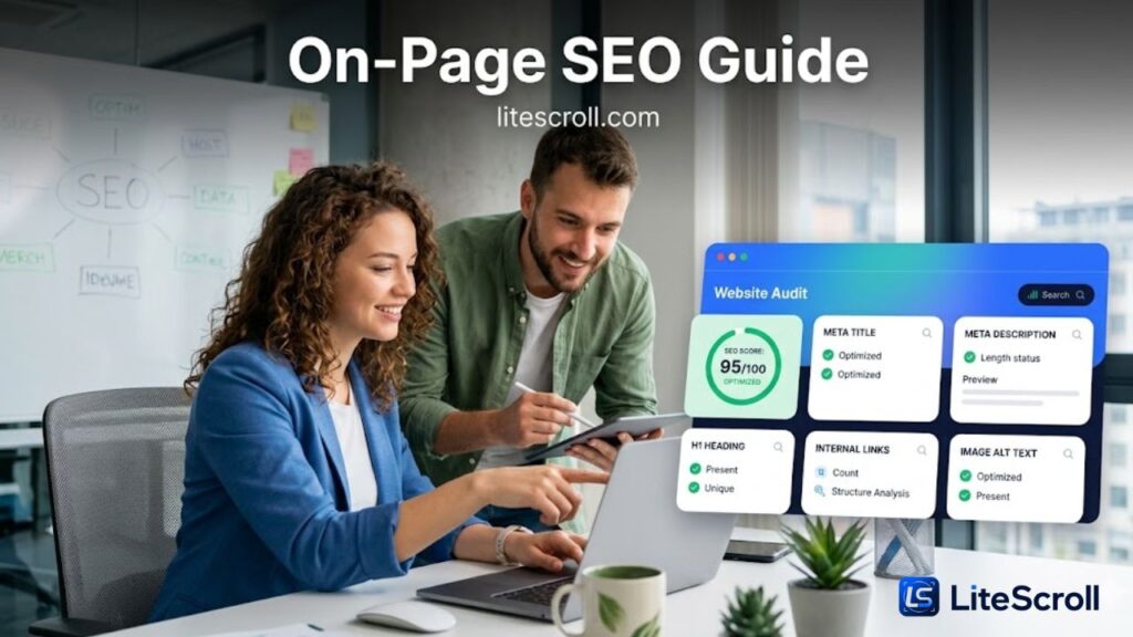 On-Page SEO Guide: Titles, Descriptions, Headings and Links with LiteScroll