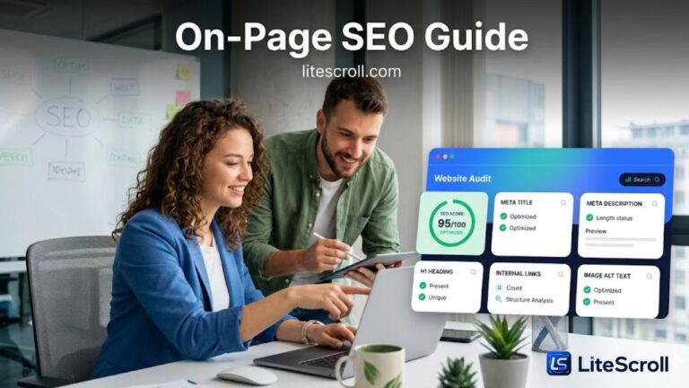 On-Page SEO Guide: Titles, Descriptions, Headings and Links with LiteScroll